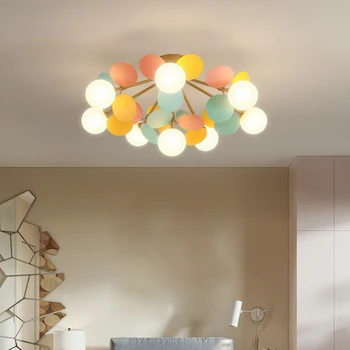 Модерна таванна лампа за детска стая пътека Led декор полилей спалня осветително тяло 1