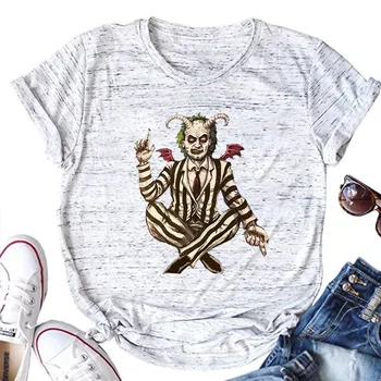 Beetlejuice T Shirt Vintage Classic Movies Tops Shirts for Women Beetlejuice L 2