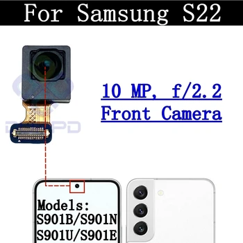 Оригинален обектив за капак на задната камера за Samsung Galaxy S22 5G SM-S901 телефото + широк + основен преден модул за задна камера Flex Части 2