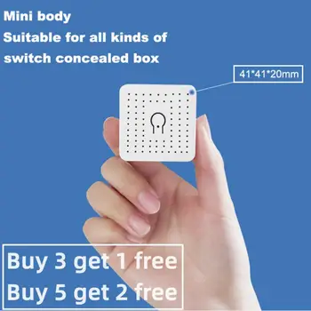 MINI Smart Switch Wifi 16A Supporte 2-way Control Timer Wireless Switch Mart Home Automation Съвместим с Alexa Home 2