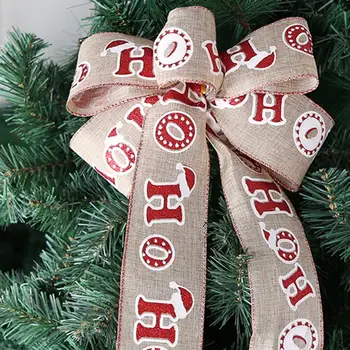 6M/Roll Коледна панделка Универсален DIY занаяти Декоративна панделка за опаковане на подаръци за празнично парти декор Коледни цветя 2