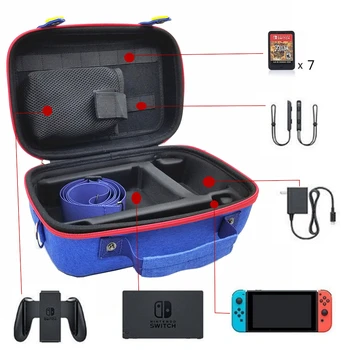 Нов Nintend Switch чанта за съхранение Mari Style Защитен калъф за пътуване за Nintendo Switch аксесоари за игри Подарък за геймър 2