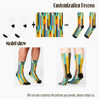 Ед и Ал - Чиби Изрази Чорапи Чорапи за момичета Персонализирани персонализирани унисекс възрастни тийнейджърски младежки чорапи 360 ° подарък за цифров печат 2