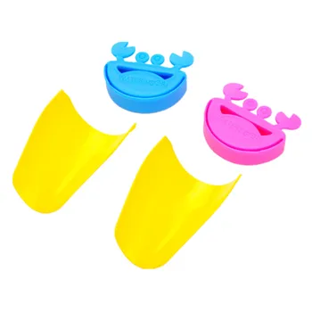 Нова гъвкава пластмасова форма на раци Детска смесителна мивка Удължител за баня Кухня Смешни вода кран разширител мивка за бебе измиване на ръцете 2