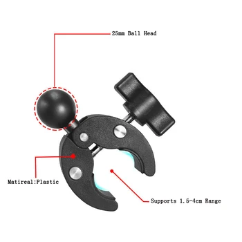 Ball Mount Tough-Claw Mount с двойно рамо и кръгъл адаптер за приспособления Удължително рамо за Gopro 11 10 9 Insta360 X3 DJI 2