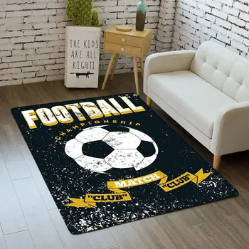 3D спалня килими футбол момчета играят килим килим за дома хол декор кухня мат родител-дете игри футбол етаж площ килим 2