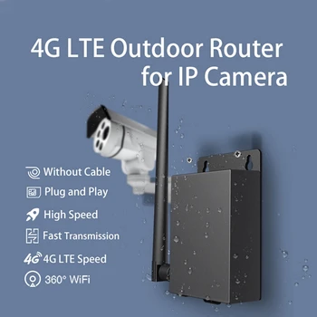Външен 4G LTE Wifi рутер Нова пластмаса със слот за SIM карта Водоустойчив безжичен CPE RJ45 порт захранване за IP камера 2