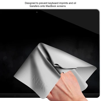 Прахоустойчив микрофибърен защитен филм Cover Notebook Palm клавиатура одеяло лаптоп почистване кърпа за macBook Pro13/15in 2