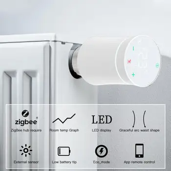 ZigBee 3.0 термостат радиатор задвижващ клапан Tuya Smart програмируем TRV температурен контролер Работа с Alexa Google Home 2