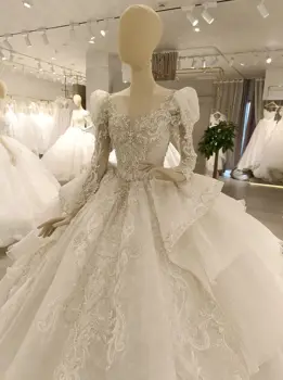 Aoliweiya Bridal - Модерна бална рокля в наличност Сватбена рокля без гръб 2