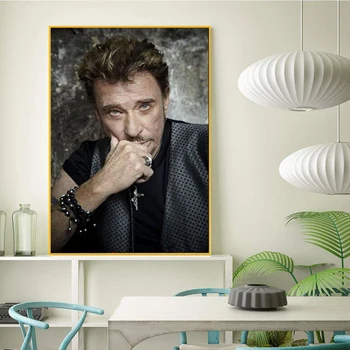Нова 5D DIY пълна диамантена диамантена живопис Френски рок певец Джони Холидей кръстат бод ръчно изработено хоби подарък за декорация на дома 2
