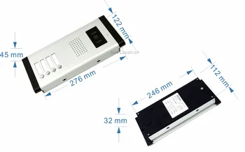 4v4 WiFi 9 инчов монитор Кабелна видео врата телефон Tuya APP дистанционно управление отключване видео домофонна звънец система за достъп RFID 2