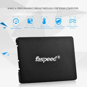 Faspeed 1 / 10Pcs SATA 3 SSD 256GB 512GB 128GB твърдотелен диск 1TB 2TB вътрешен 2.5 твърд диск 256 GB 1 TB за PC настолен лаптоп 2