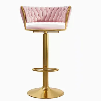 Въртящ се игрален стол Throne Hotel Ретро акцент стол за хранене Релакс офис високо парти Meble Kuchenne Moderne италиански мебели 2
