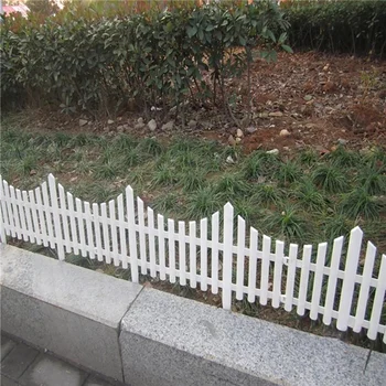 6Pcs двор вътрешен или открит градина ограда пластмасова ограда детска градина цвете малка ограда DIY ограда декорация 2