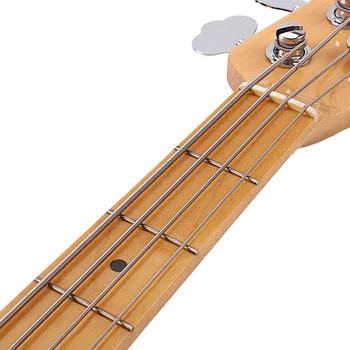 бас струни китара струнна стомана електрически части аксесоари въглерод неръждаема комплект метал плоска навита замяна никел 2