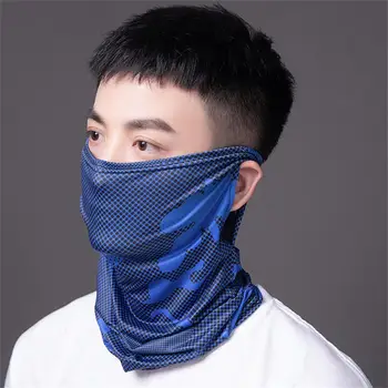 Забрадка Ветроупорен и прахоустойчив плат е мек бързо съхнещ лед коприна слънцезащитен шал слънцезащитен воал маска виси ухо дизайн 2