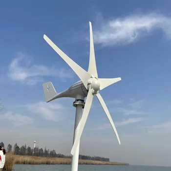 5000W Хоризонтална вятърна турбина Генератор за домакински уреди 12V 24V 48V ниска скорост на стартиране Безплатна алтернативна енергия Къмпинг вятърна мелница 2