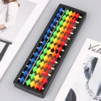 13 колона преносима пластмаса Abacus аритметика Soroban изчисляване инструмент с цветни мъниста детски образователни играчки  2
