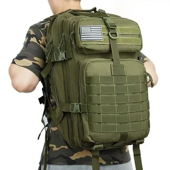 50L / 30L Военни мъже Черен питон TacticalMOLLE 3P Тактически пакет Чанта за пътуване Туризъм Къмпинг Лов Риболовни чанти Дропшипинг 2