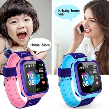 New Kids Call Smart Watch for Kids Sim карта SOS местоположение камера телефон водоустойчив монитор Tracker часовници Детски смарт часовник 2
