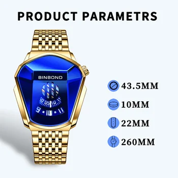 BINBOND марка мъжки кварцов часовник висококачествен дизайн състезателен спорт ръчен часовник мода луксозен творчески мъжки персонализиран ръчен часовник 2