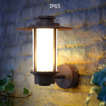 · AFRA външни стенни лампи класически LED осветление водоустойчив IP65 свещи за дома веранда вила декорация 2