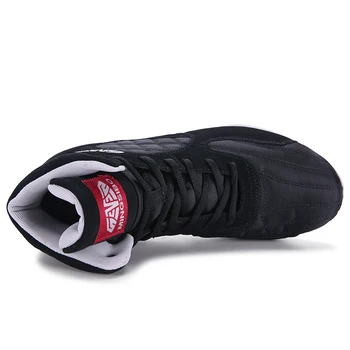 2024 Ново пристигане Боксови обувки за мъже Черна младежка борба Дизайнер на обувки Спортни обувки Мъж Най-високо качество боксови бойни ботуши 2