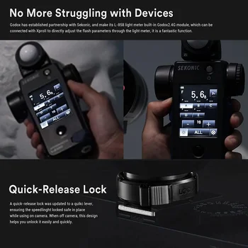 Godox XPro II XproII TTL HSS безжичен Bluetooth флаш спусък 2.4G предавател LCD екран или Canon Nikon Sony Fuji Olympus Penta 2