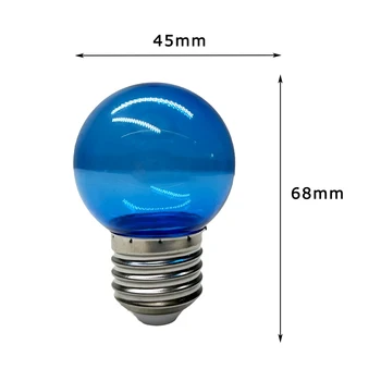 E27 B22 RGB енергоспестяваща прозрачна LED крушка Цветна светлинна лампа AC110V 220V G45 Цветна лампа с нажежаема жичка Начало Декор Осветление 2