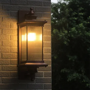RONIN Външни ретро стенни светлинни свещи Класическа LED лампа Водоустойчива домашна декоративна за веранда 2