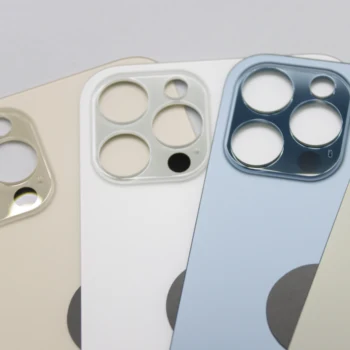 Стъкло на задния капак с голяма подмяна на отвора на камерата за iPhone 12 Pro Ремонтни части Мобилен телефон Корпус Cover 2