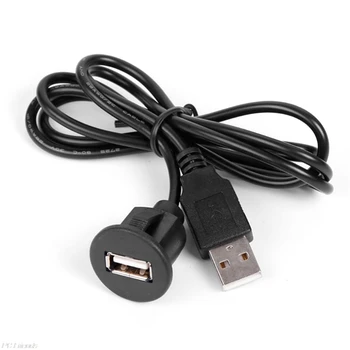  Регулируем гъвкав USB 2.0 мъжки към женски удължителен адаптер за гнездо USB 2.0 удължителен кабел за кола Dropship 2