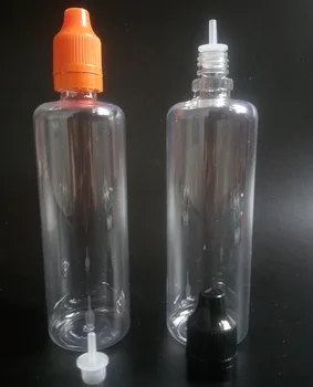 Tamper Evident Seal и обезопасени от деца капачки 100ml PET пластмасови капкомер бутилки с дълъг тънък връх E течност празна бутилка 2