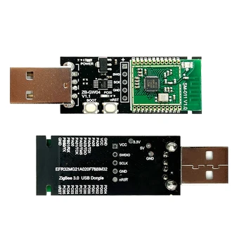 1 бр. Zigbee 3.0 Labs Мини EFR32MG21 Портал за концентратор с отворен код USB донгъл чип модул Силиконов ZHA NCP домашен асистент 2