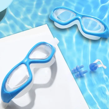 1/2/4PCS Професионални силиконови регулируеми очила за плуване Анти-мъгла UV очила Мъже Жени Гмуркане Водни спортове Плуване 2