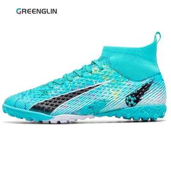 Greenglin-2306 Мъжки професионални футболни обувки Turf (TF) Футболни обувки Трева обучение износоустойчиви спортни клинове 2