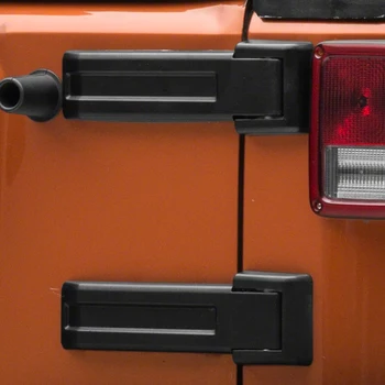 2 бр за 2007-2018 Jeep Wrangler Jk горна задна задна врата панта капак капачка черна пластмаса 2