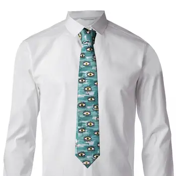 Мъжка вратовръзка зли очи печат врата вратовръзки живопис ретро модерен яка вратовръзка дизайн сватбено парти качество вратовръзка аксесоари 2