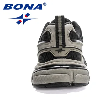 BONA 2023 Нови дизайнери Висококачествен лек дишащ спорт Атлетична обувка Мъжки обувки Популярни обувки за бягане Мъжки ежедневни маратонки 2