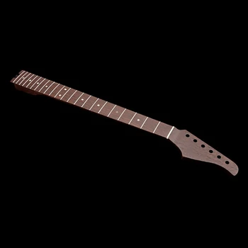 583F 22 Fret Wenge Dot Inlay Guitar Neck Replacement Част от музикални инструменти 2