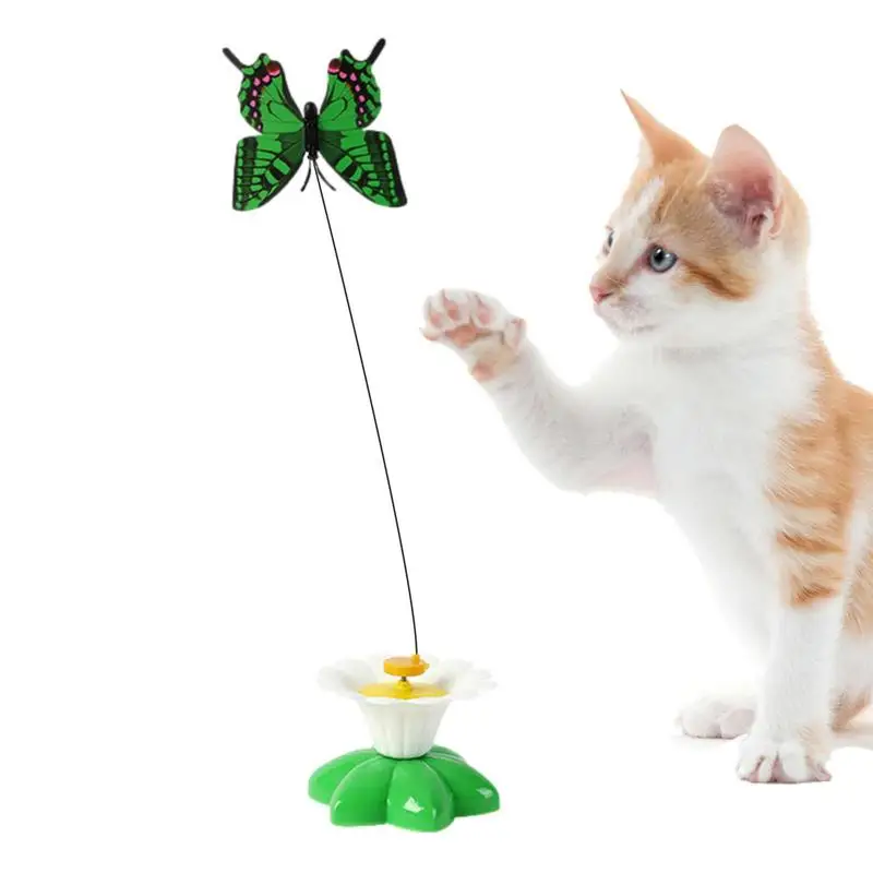 Симулация Птица Интерактивна котка играчка издънка перо птица пеперуда котка стик играчка за коте играе тийзър пръчка играчка котка доставки Изображение 3