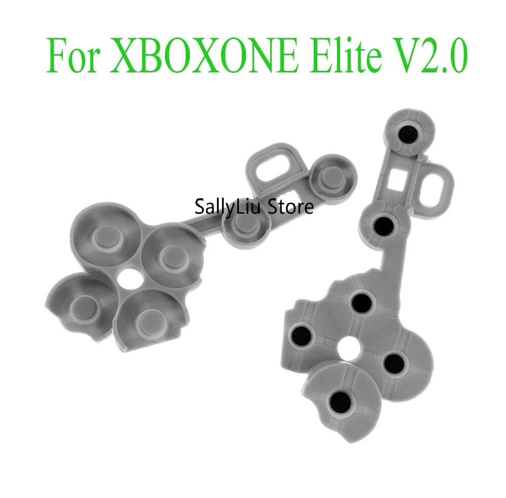 Сив Оригинален нов силиконов проводим гумен проводим гумен бутон за Xbox One Elite v2 за XBOXONE Elite 2 контролер D подложка Изображение 5
