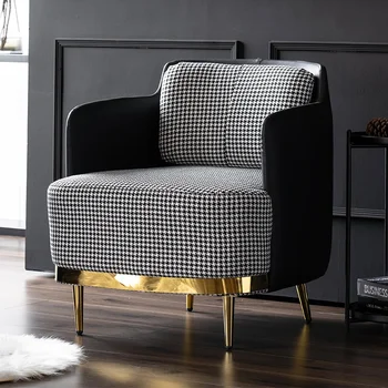 Ред Nordic минималистичен хол диван модерен луксозен единичен шезлонг плюшен диван lazy divani da soggiorno японски стил мебели / Мебели за дома ~ Apotheekmeeusdeneve.be 11