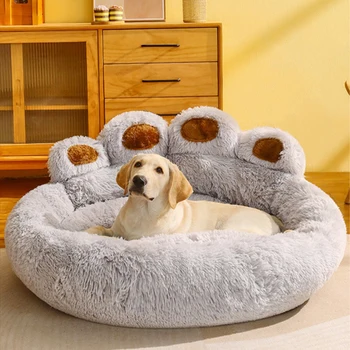 Dog Sofa Beds Large Mat Pets Kennel Washable Plush Soft Beds for Dogs Comfortable Dog Bed Warm Winter Big Cushion for Dogs Mat
