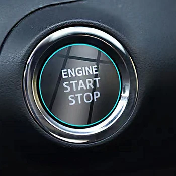 1бр Запалване на двигателя на автомобила Старт стоп бутон защитен филм стикер за Citroen C1 C2 C3 C4 C5 C6 C8 Кактус Пикасо Vts Aircross 2