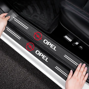 Car Threshold Door Sill Protector Anti Scratch за Opel Astra J Corsa D K Vectra Bvectra B Insignia Vivaro Decal Car Accessories 2